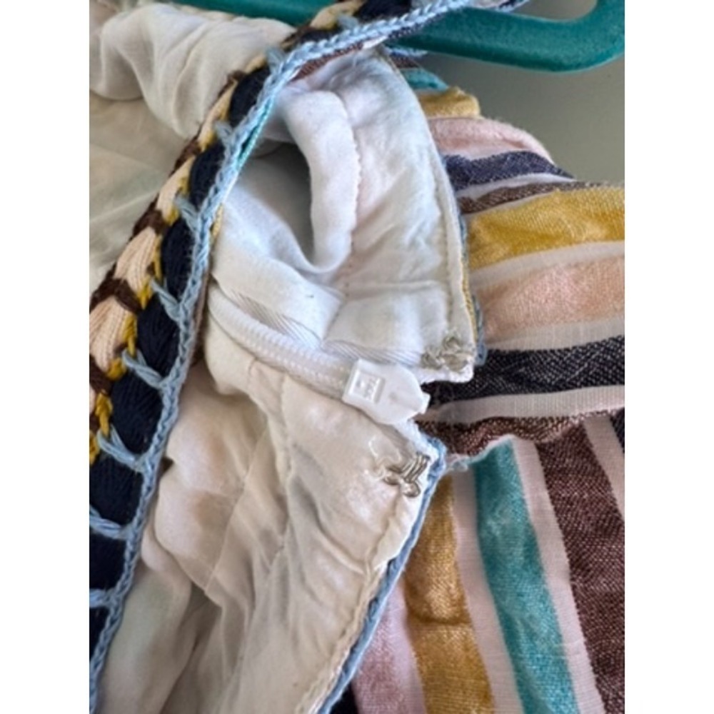 Anthropologie Rainbow Maxi Dress Women's 6P‎ Multi Striped Boho Chic Summer - Picture 10 of 15